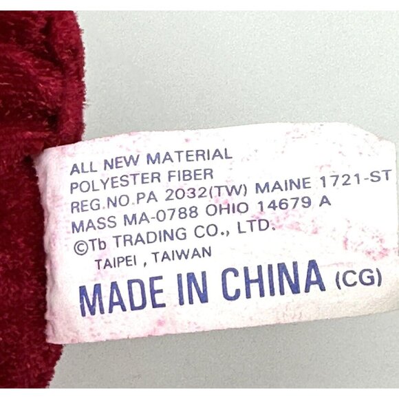 Vintage 1998 DanDee Snowflake Teddy Bear Collectible White Plush Stuffed Animal - Picture 8 of 8